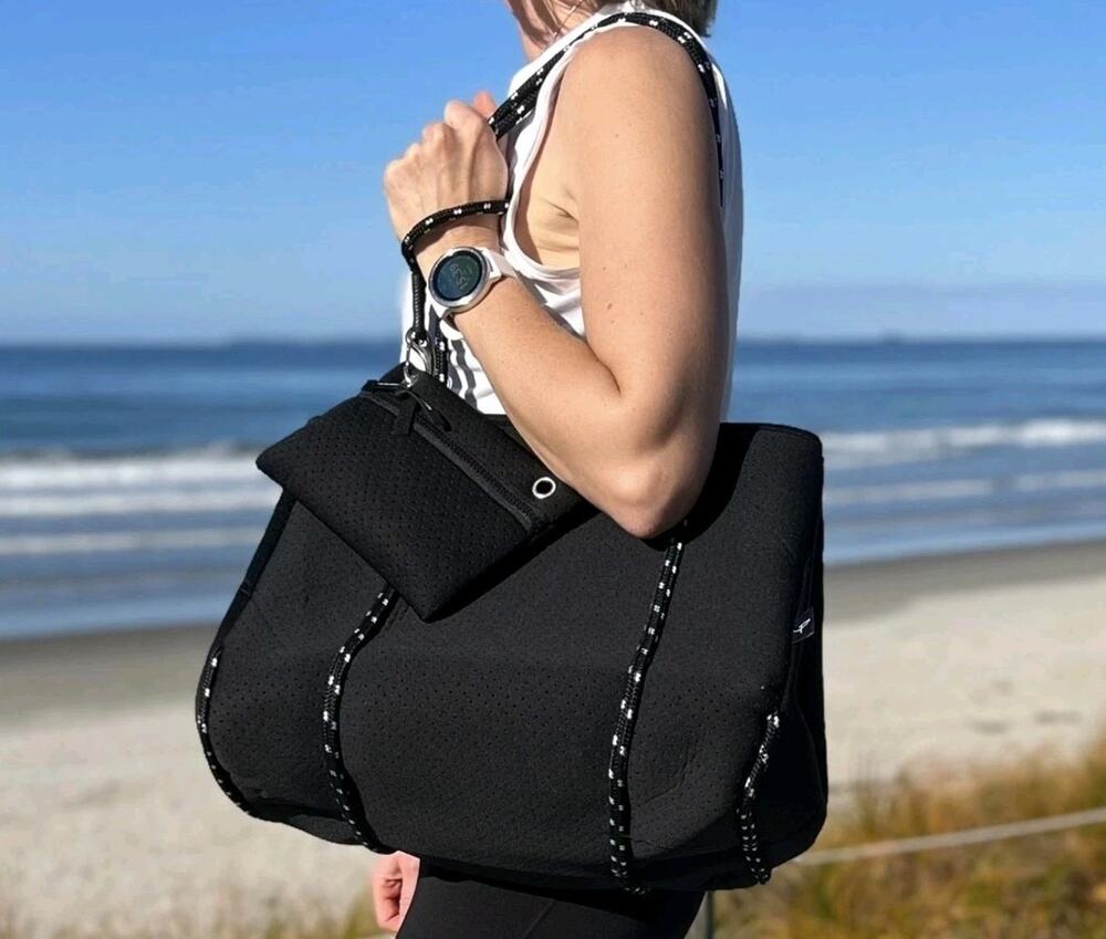 Pole Tribe Weekender Gym‎ Athletic Tote Bag Lightweight in Dark Gray Excellent